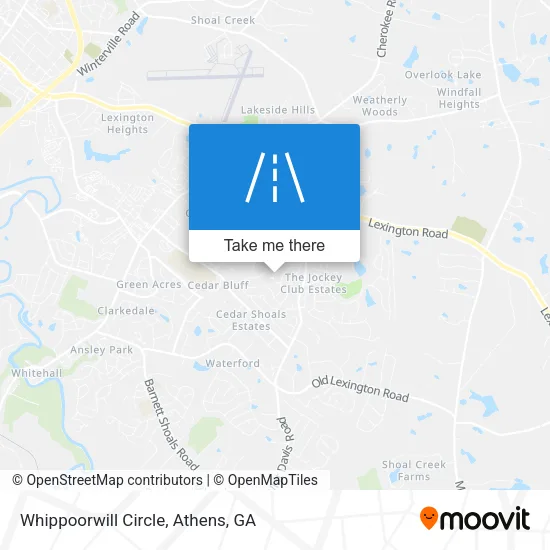 Whippoorwill Circle map