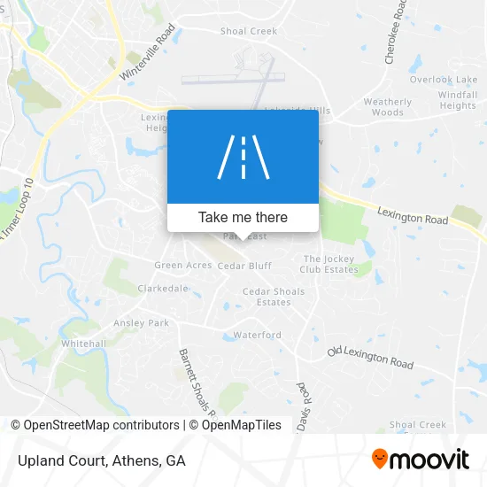Upland Court map