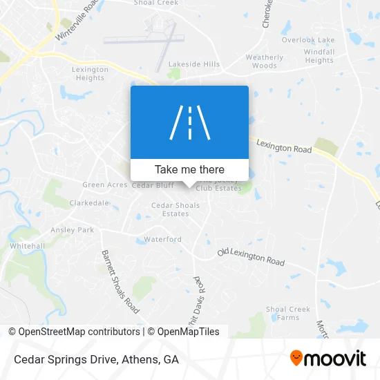 Cedar Springs Drive map