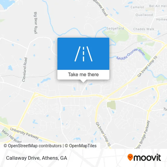 Callaway Drive map