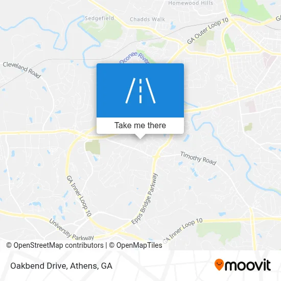 Oakbend Drive map