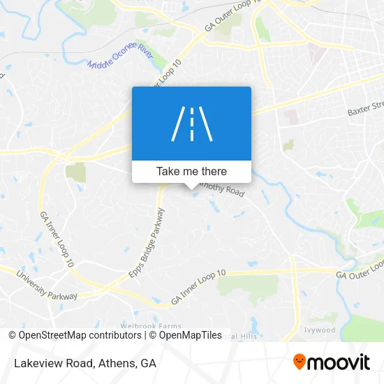Lakeview Road map