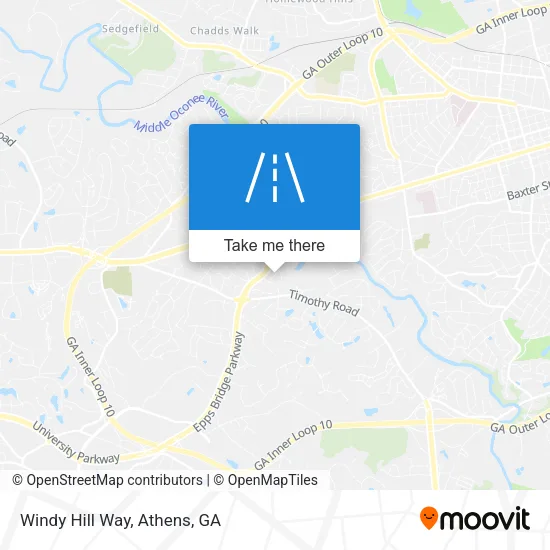 Windy Hill Way map
