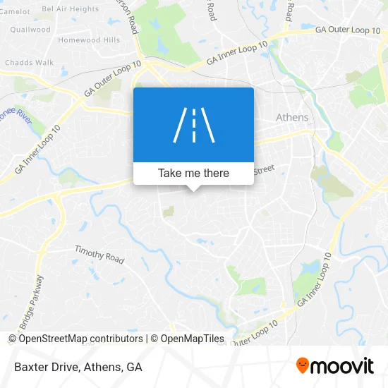 Baxter Drive map