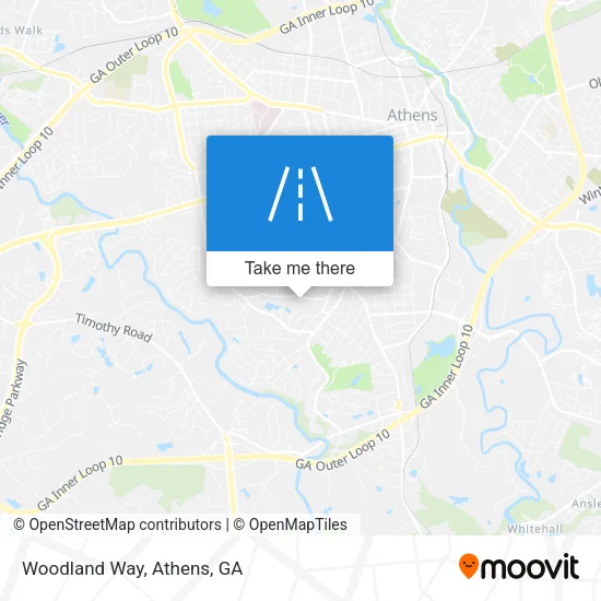 Woodland Way map