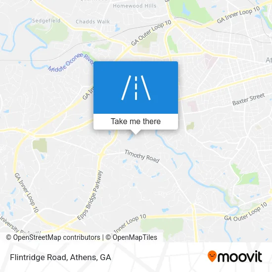 Flintridge Road map