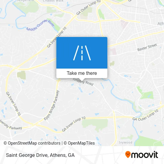 Saint George Drive map