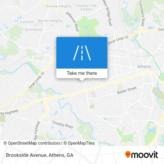 Brookside Avenue map