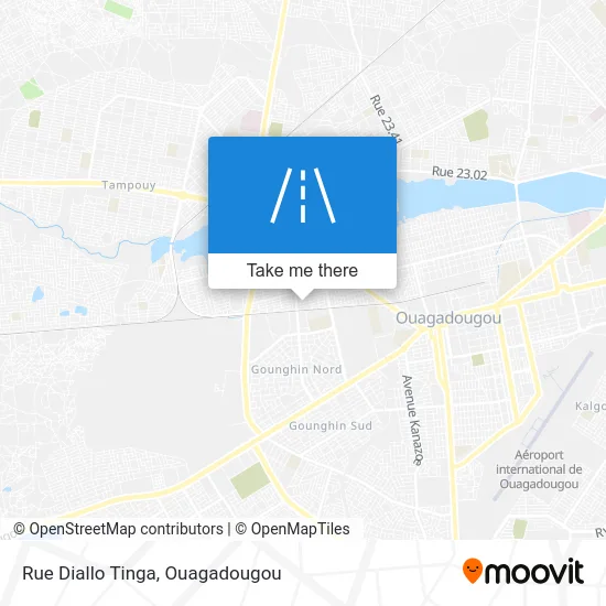 Rue Diallo Tinga map