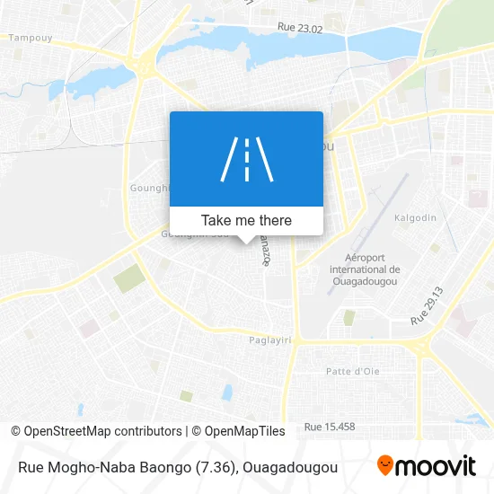 Rue Mogho-Naba Baongo (7.36) map