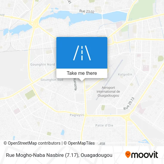 Rue Mogho-Naba Nasbire (7.17) map