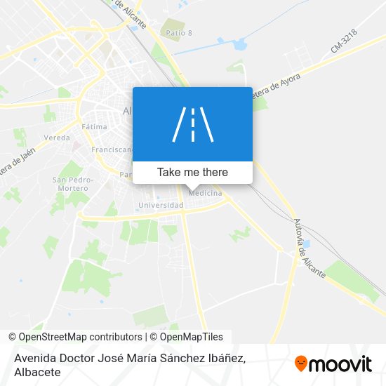Avenida Doctor José María Sánchez Ibáñez map