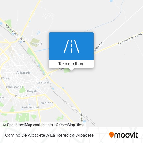 Camino De Albacete A La Torrecica map