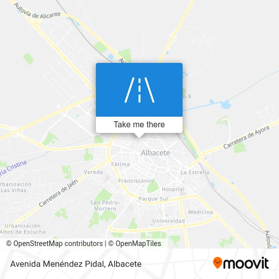 Avenida Menéndez Pidal map