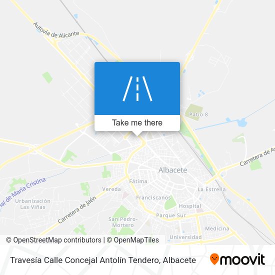 Travesía Calle Concejal Antolín Tendero map