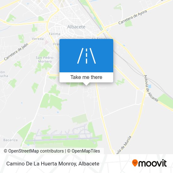 Camino De La Huerta Monroy map