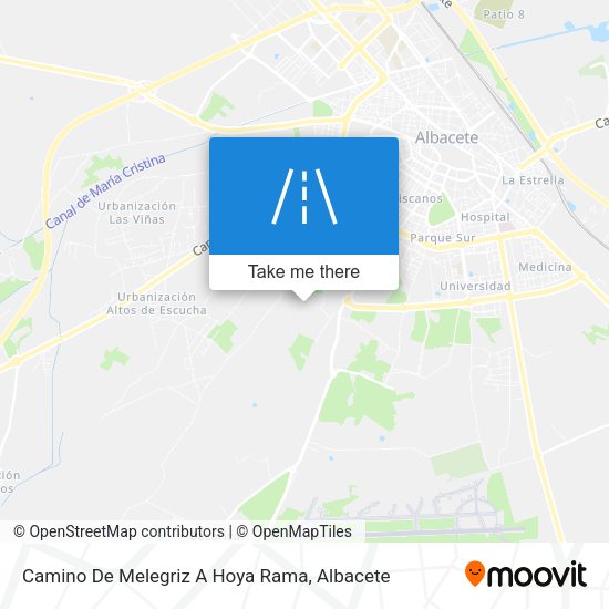 Camino De Melegriz A Hoya Rama map