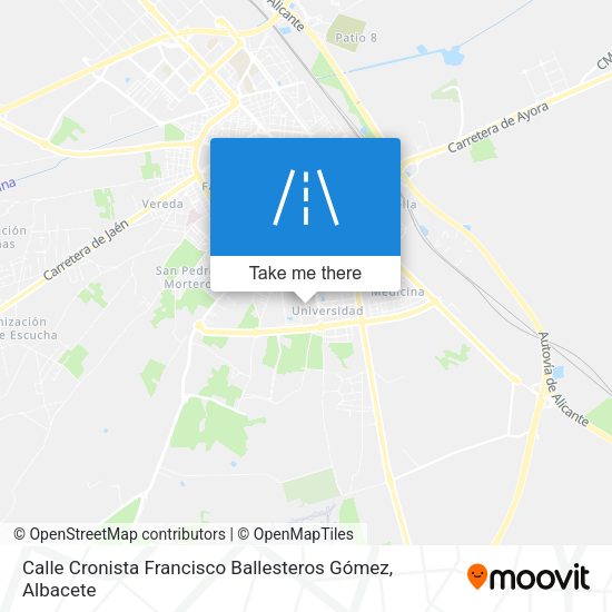 Calle Cronista Francisco Ballesteros Gómez map