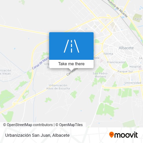 Urbanización San Juan map