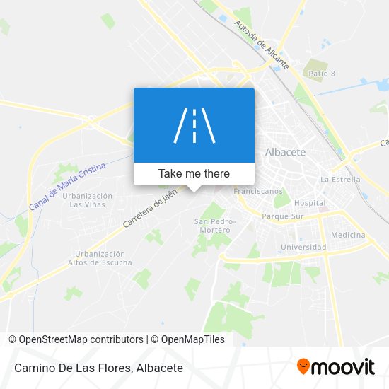 Camino De Las Flores map