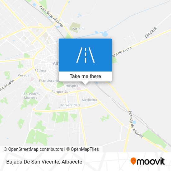 Bajada De San Vicente map