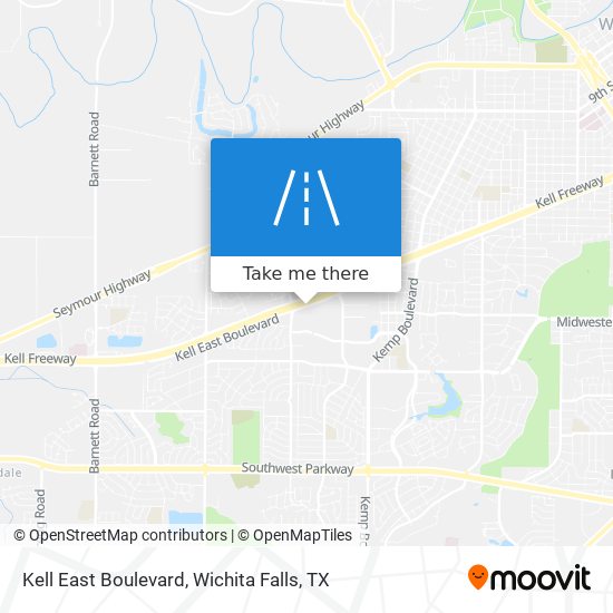 Kell East Boulevard map