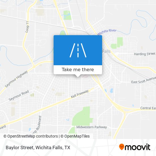 Baylor Street map