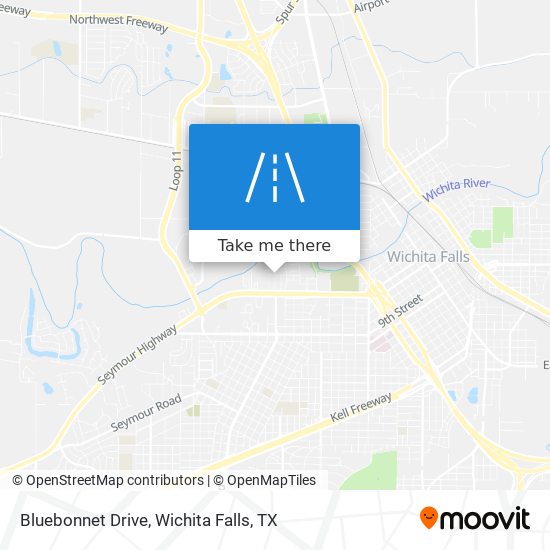 Bluebonnet Drive map