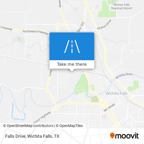 Falls Drive map