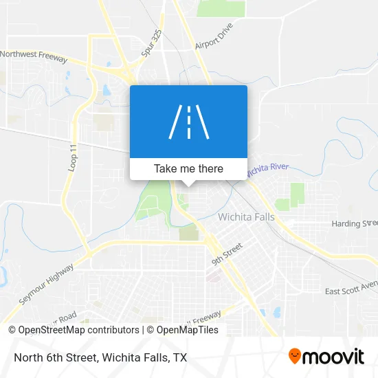Mapa de North 6th Street