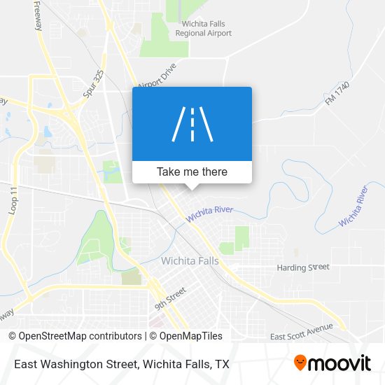 Mapa de East Washington Street