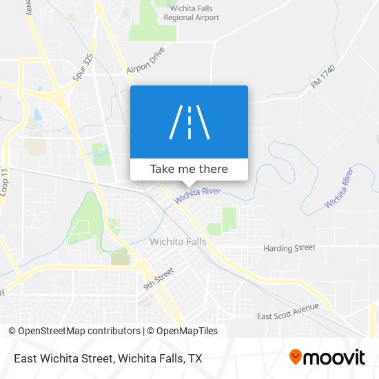 East Wichita Street map