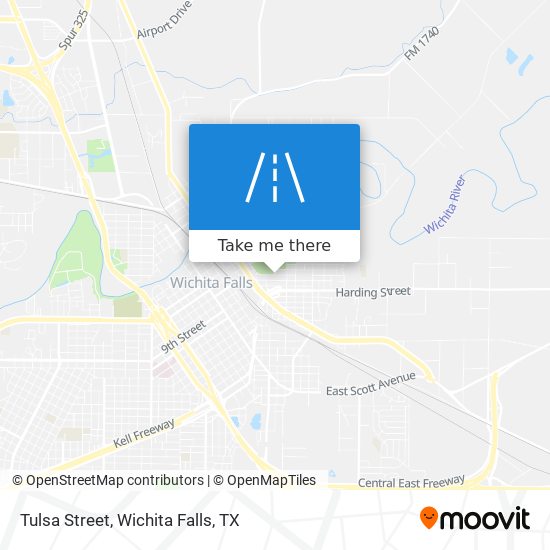Mapa de Tulsa Street