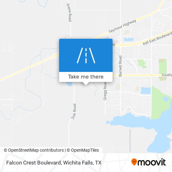 Falcon Crest Boulevard map