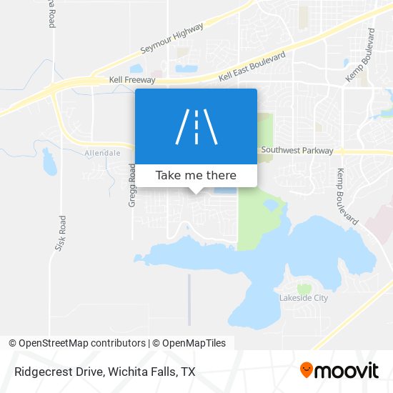 Ridgecrest Drive map