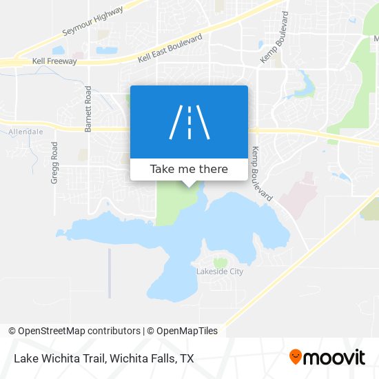 Lake Wichita Trail map