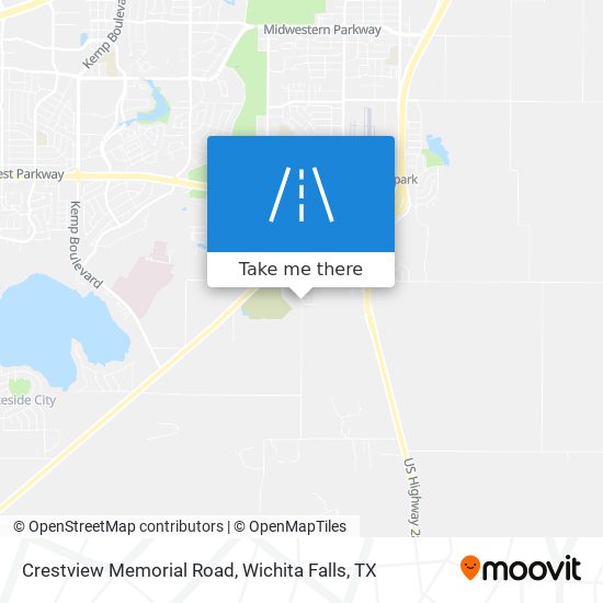 Crestview Memorial Road map