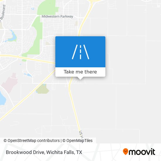 Brookwood Drive map