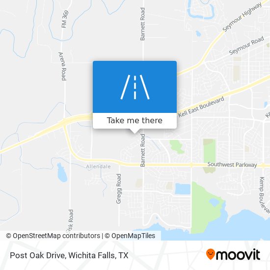 Mapa de Post Oak Drive