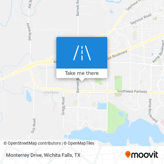 Monterrey Drive map