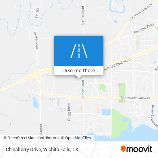 Mapa de Chinaberry Drive