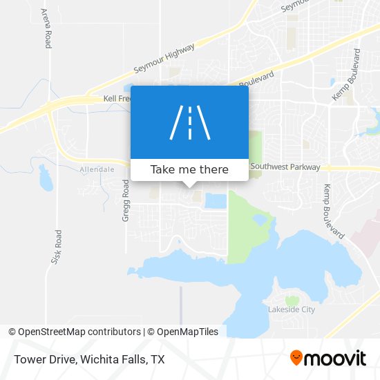 Tower Drive map