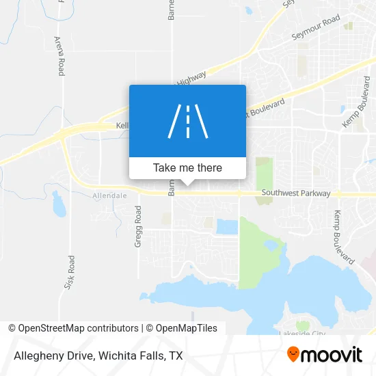 Allegheny Drive map