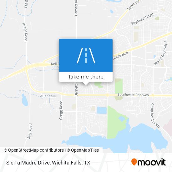 Sierra Madre Drive map