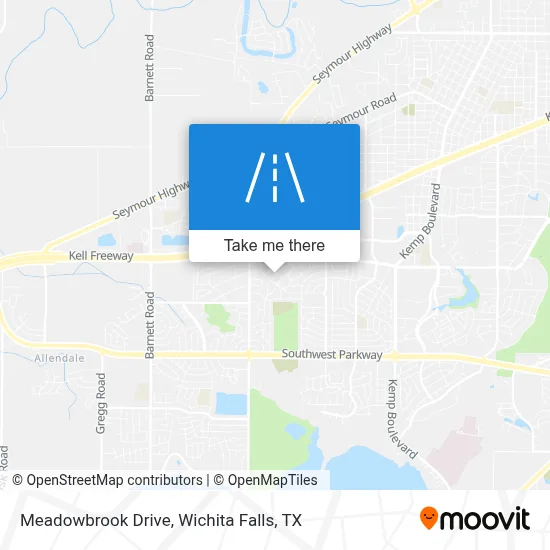 Meadowbrook Drive map
