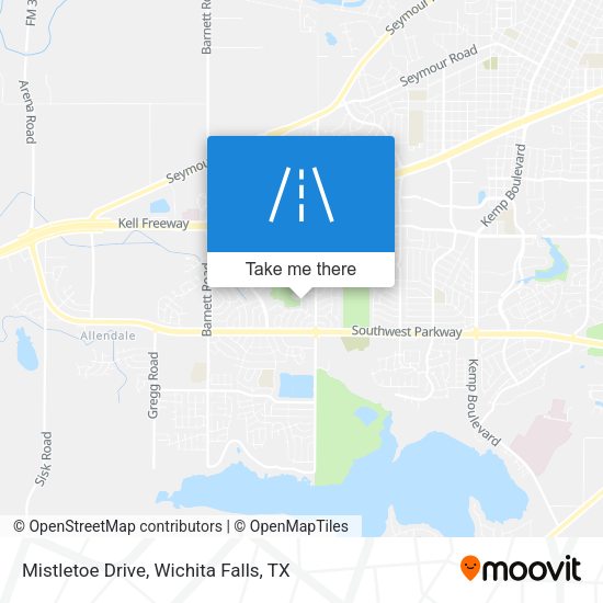 Mistletoe Drive map