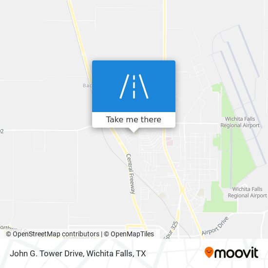 John G. Tower Drive map