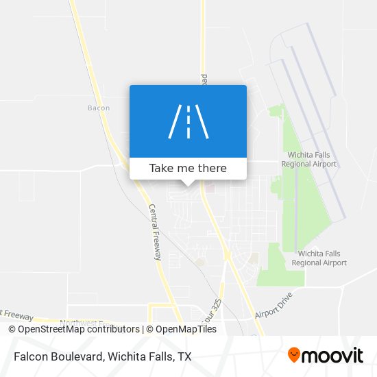 Falcon Boulevard map