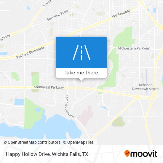 Happy Hollow Drive map