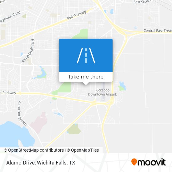 Alamo Drive map